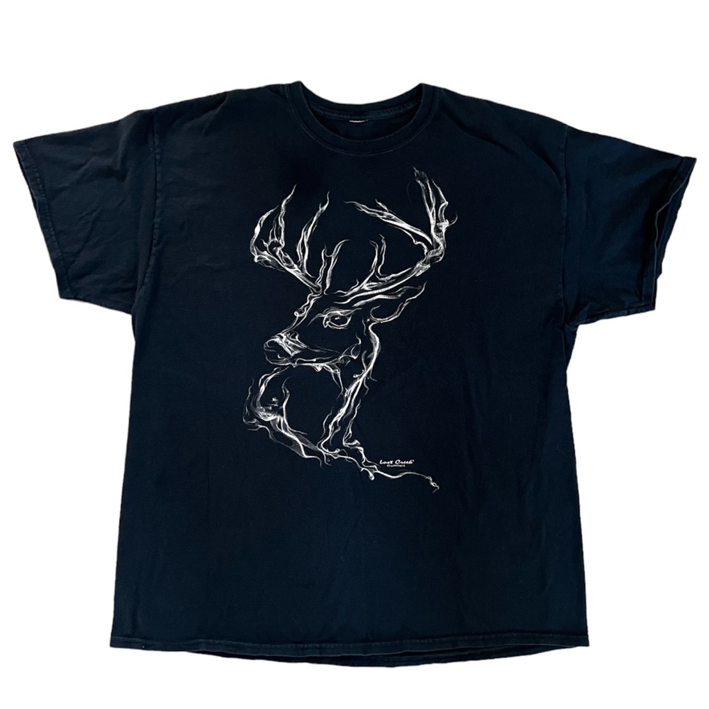 Mens Black and White Nature T-shirt - Picture 1 of 1